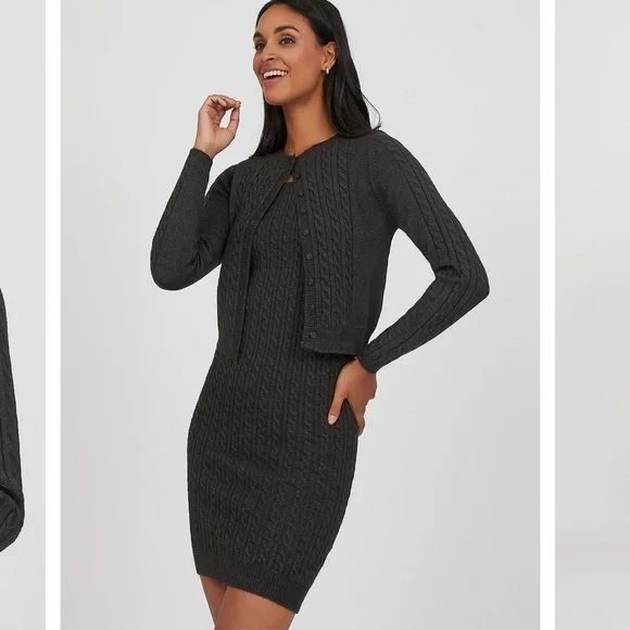 2 piece dress and cardigan set - Picture 3 of 3